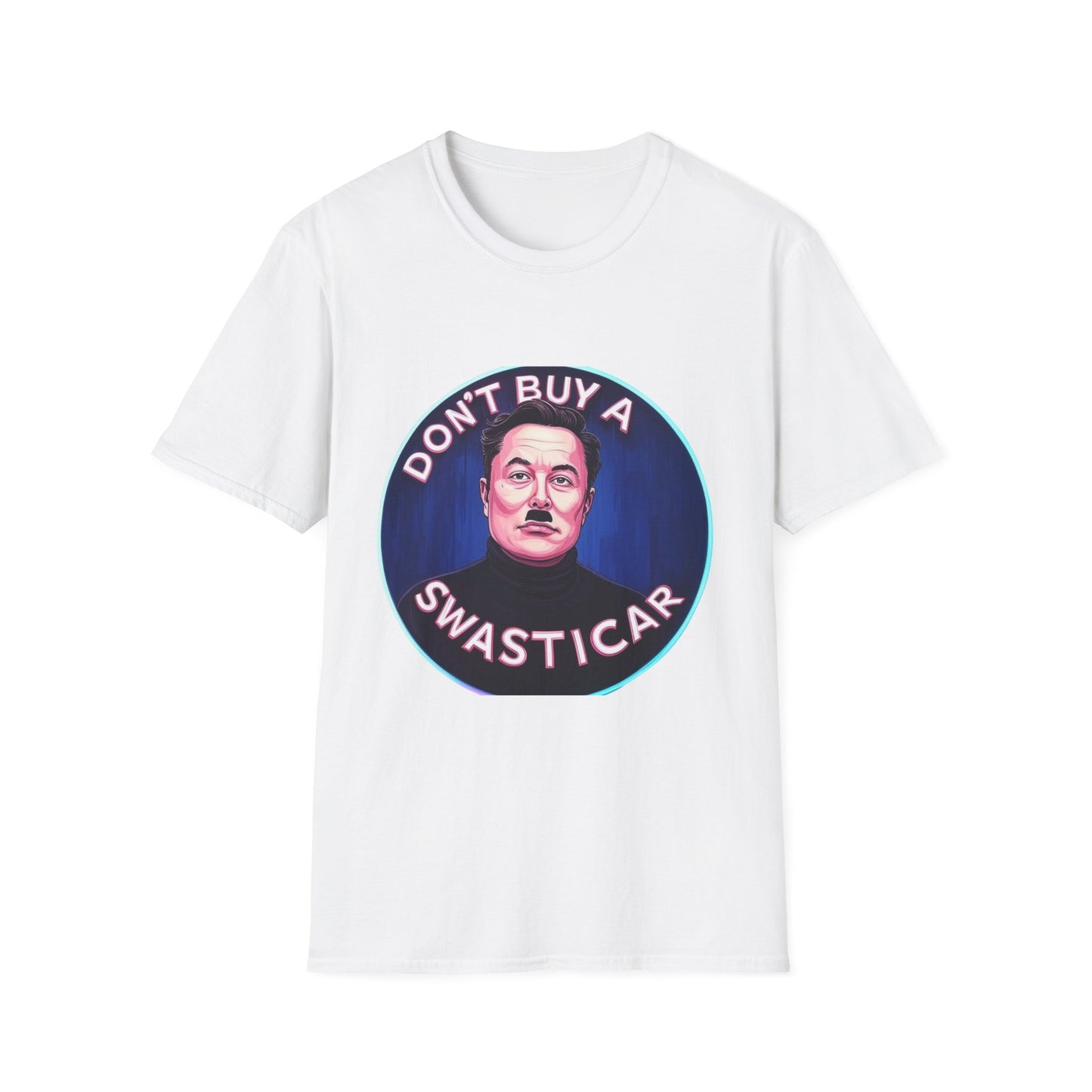 Anti Elon Musk Parody T-Shirt, Funny Tesla Satire Shirt – ‘Don’t Buy a Swasticar’ Design Political Protest Tee